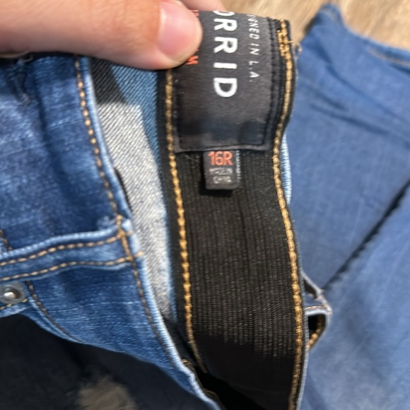 Distressed Torrid sky high skinny’s. Size 16r - Picture 2 of 3